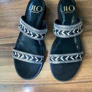 Jennifer Lopez bling Sandals
